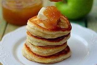 Пышные оладьи на кефире