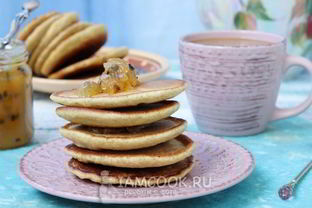 Пышные оладьи на воде и соде