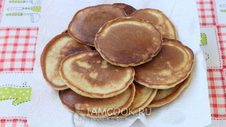 пышные оладьи на воде и соде