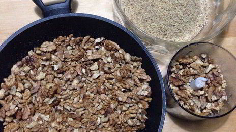 пахлава с грецкими орехами из теста фило