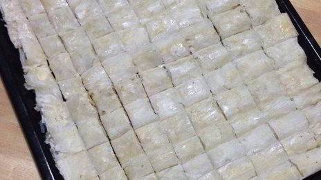 пахлава с грецкими орехами из теста фило