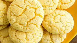 Быстрое лимонное печенье на кефире