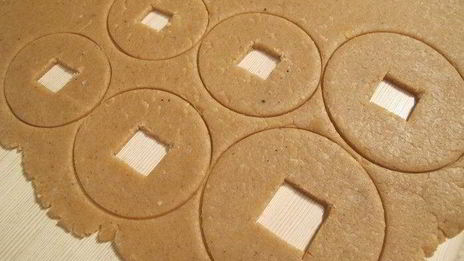 имбирное печенье китайские монеты