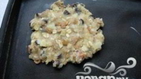 овсяное печенье с миндалем и шоколадом