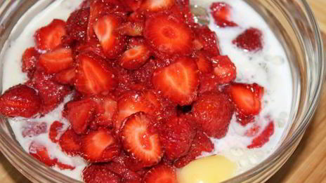 овсяные печенья с клубникой