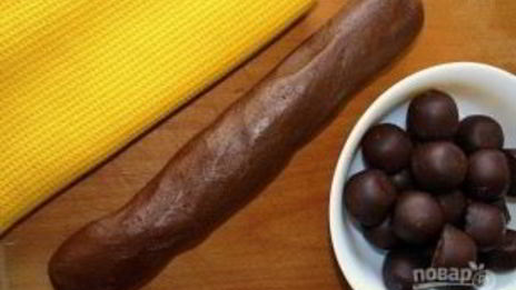 печенье с карамелью в шоколаде