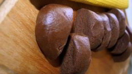 печенье с карамелью в шоколаде