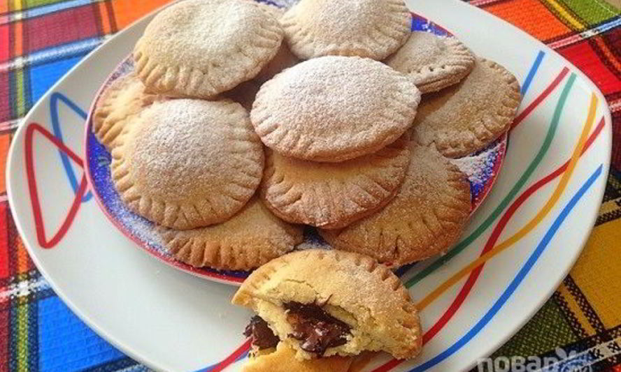Рецепт печенья с шоколадной начинкой