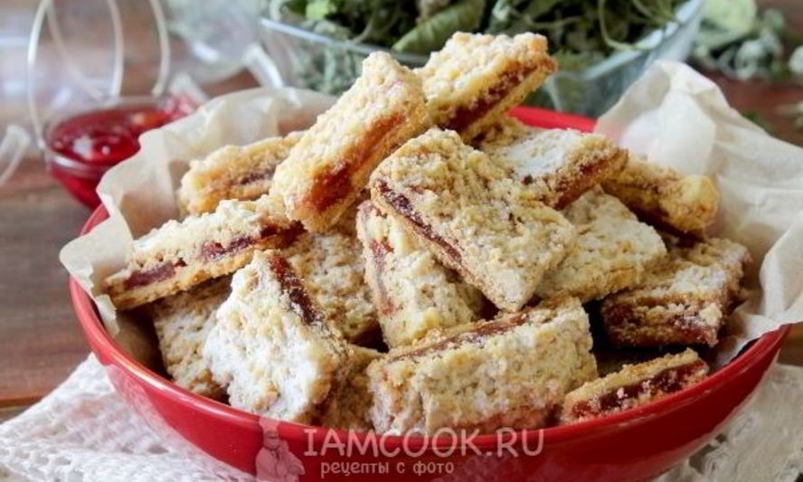 Рецепт печенья тертого с вареньем