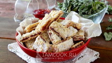 печенье тертое с вареньем