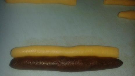 песочное печенье посох деда мороза