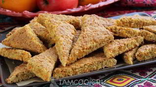 Постное печенье из моркови