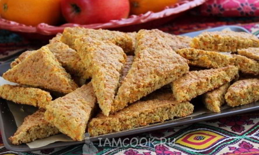 Рецепт постного печенья из моркови