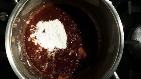 постный шоколадный десерт с имбирно-лимонным печеньем