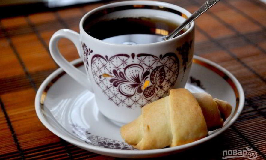 Рецепт рогаликов с повидлом на маргарине