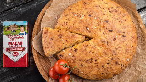 аппетитный пирог с рыбой