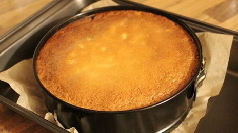 банановый пирог в пряной заливке