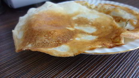 блинчатый пирог с курицей и грибами