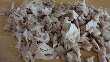 блинчатый пирог с курицей и грибами