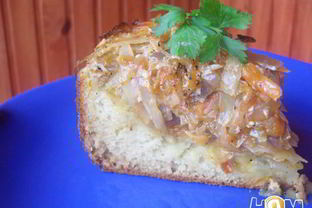 Быстрый пирог с капустой