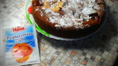 быстрый пирог со сливами