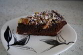 Быстрый шоколадный пирог с яблоками