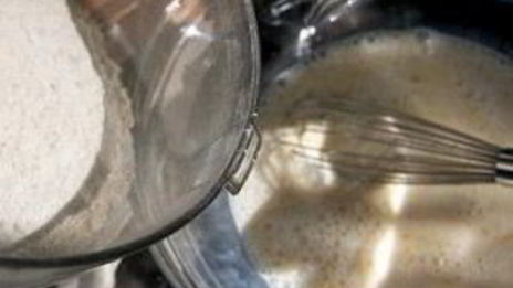 ежевичный пирог с орехами