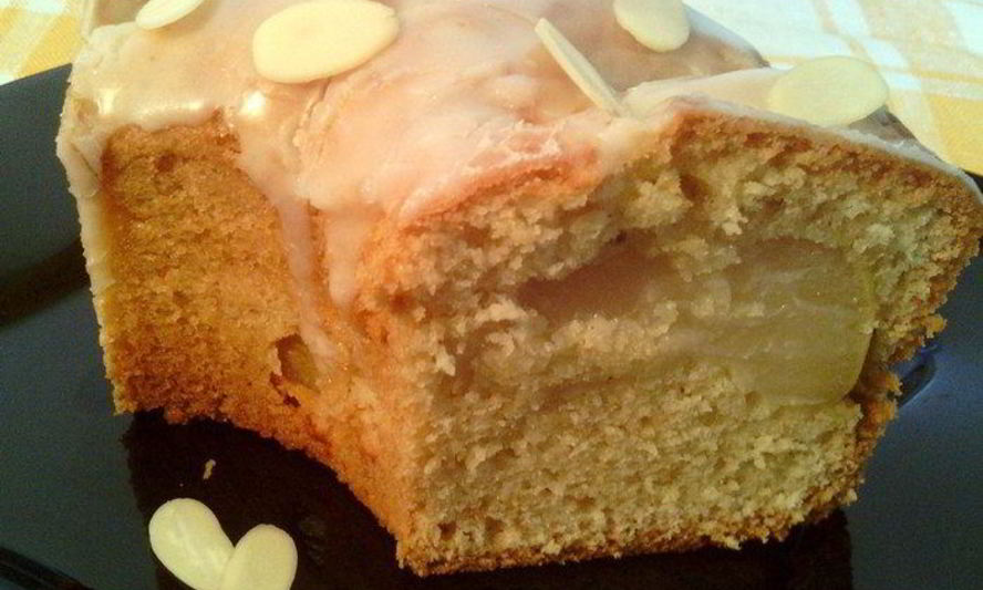 Рецепт грушевого пирога с марципаном