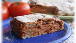 Итальянский пирог с томатами и сыром