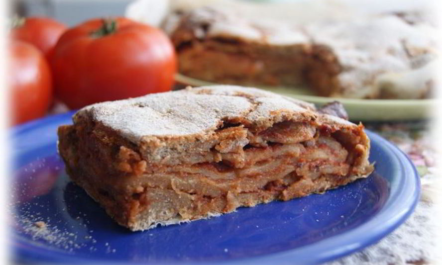 Рецепт итальянского пирога с томатами и сыром