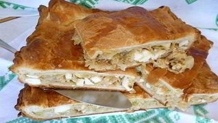 Капустный пирог с яйцом