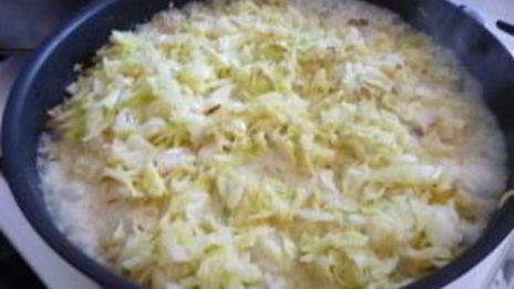 капустный пирог с яйцом