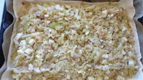 капустный пирог с яйцом