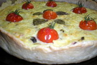 Киш с кабачком и картофелем