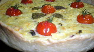 Киш с кабачком и картофелем