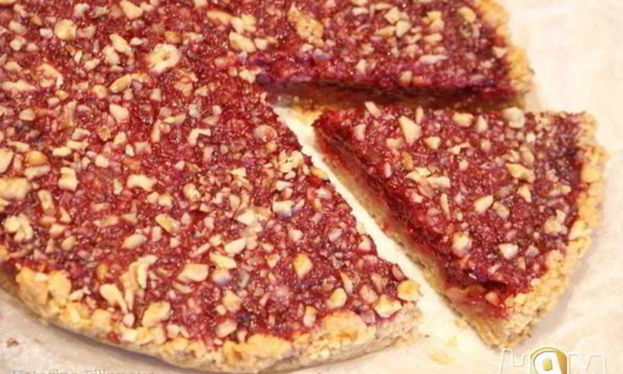Рецепт клюквенно-орехового пирог