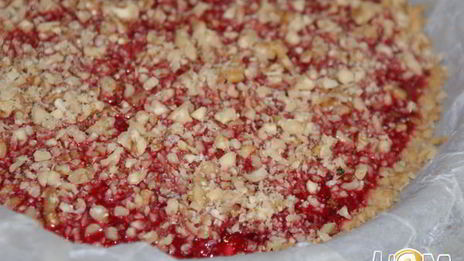 клюквенно-ореховый пирог