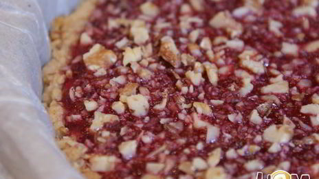 клюквенно-ореховый пирог