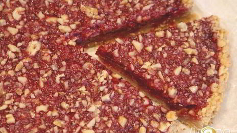 клюквенно-ореховый пирог