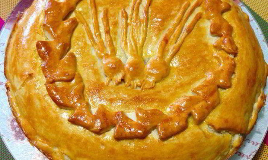 Рецепт многослойного лукового пирога