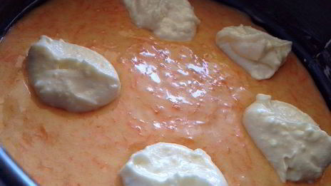 морковный пирог со сливочной прослойкой