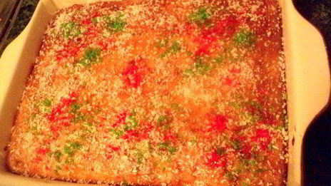 морковный пряный пирог с фруктами