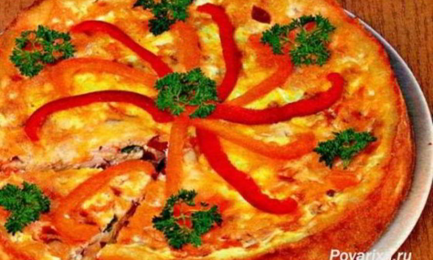 Рецепт овощного пирога цветная сказка
