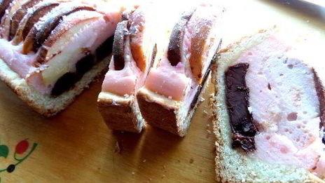 песочный пирог с фруктами в творожном муссе