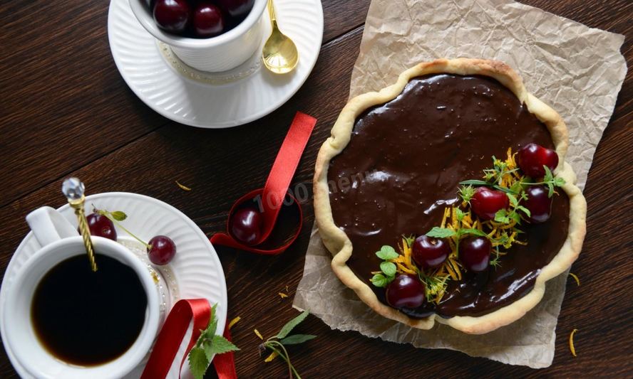Рецепт песочного вишневого пирога