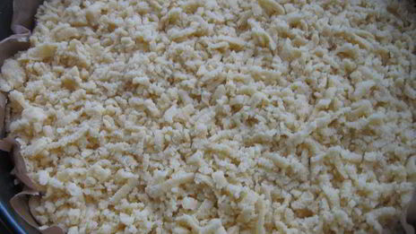 пирог из песочного теста с творожной начинкой