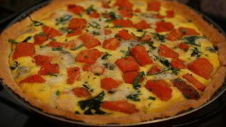 Пирог из тыквы с горгонзолой