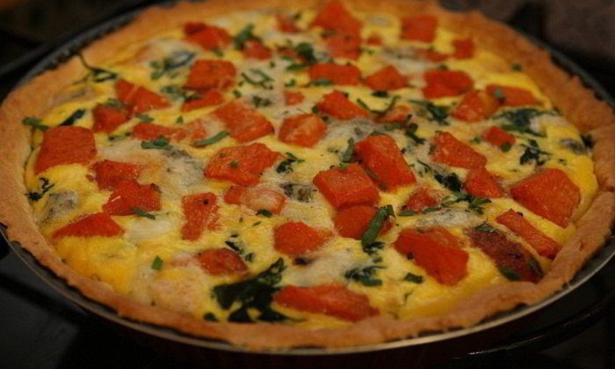 Рецепт пирога из тыквы с горгонзолой