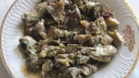 пирог на кефире с рыбой