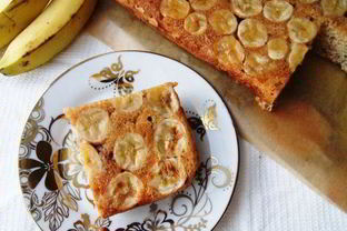 Пирог-перевертыш с бананами
